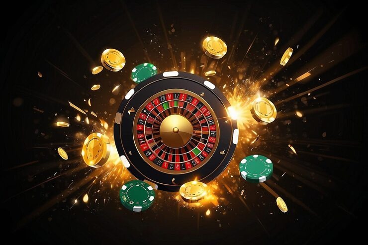 Live Three Card Poker table betting panel with hand results